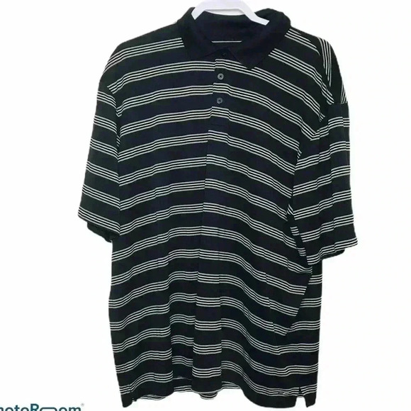 CHAMPION SHIRT MENS XXL STRIPE DUO DRY FIT COLLARD POLO TOP ATHLETIC - Picture 1 of 4